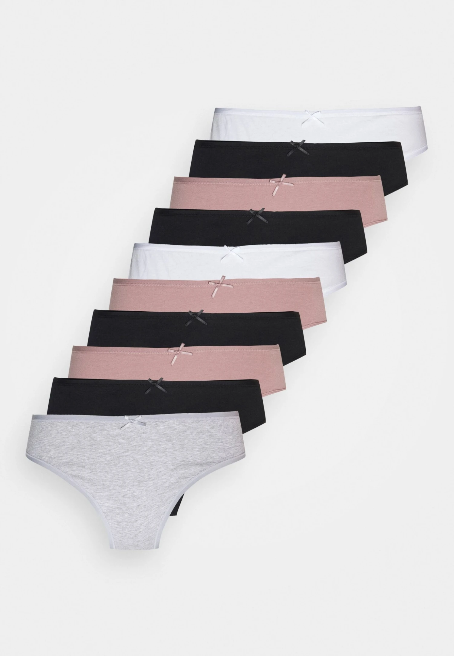 Anna Field Shannon 10 Pack Brief- Slip - Pink/Grey 3 Anna Field Shannon 10 Pack Brief- Slip - Pink/Grey
