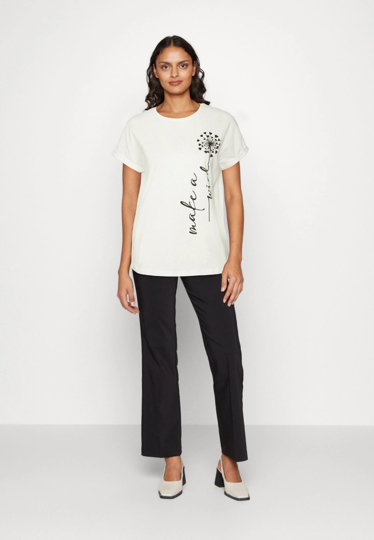 Anna Field T-Shirt Print - Off-White 4 Anna Field T-Shirt Print - Off-White - Afbeelding 2