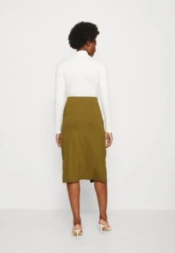 Anna Field Front Knot Midi Skirt - Kokerrok - Khaki -Anna Field 051302aff1de42478da86a4249fb11fe