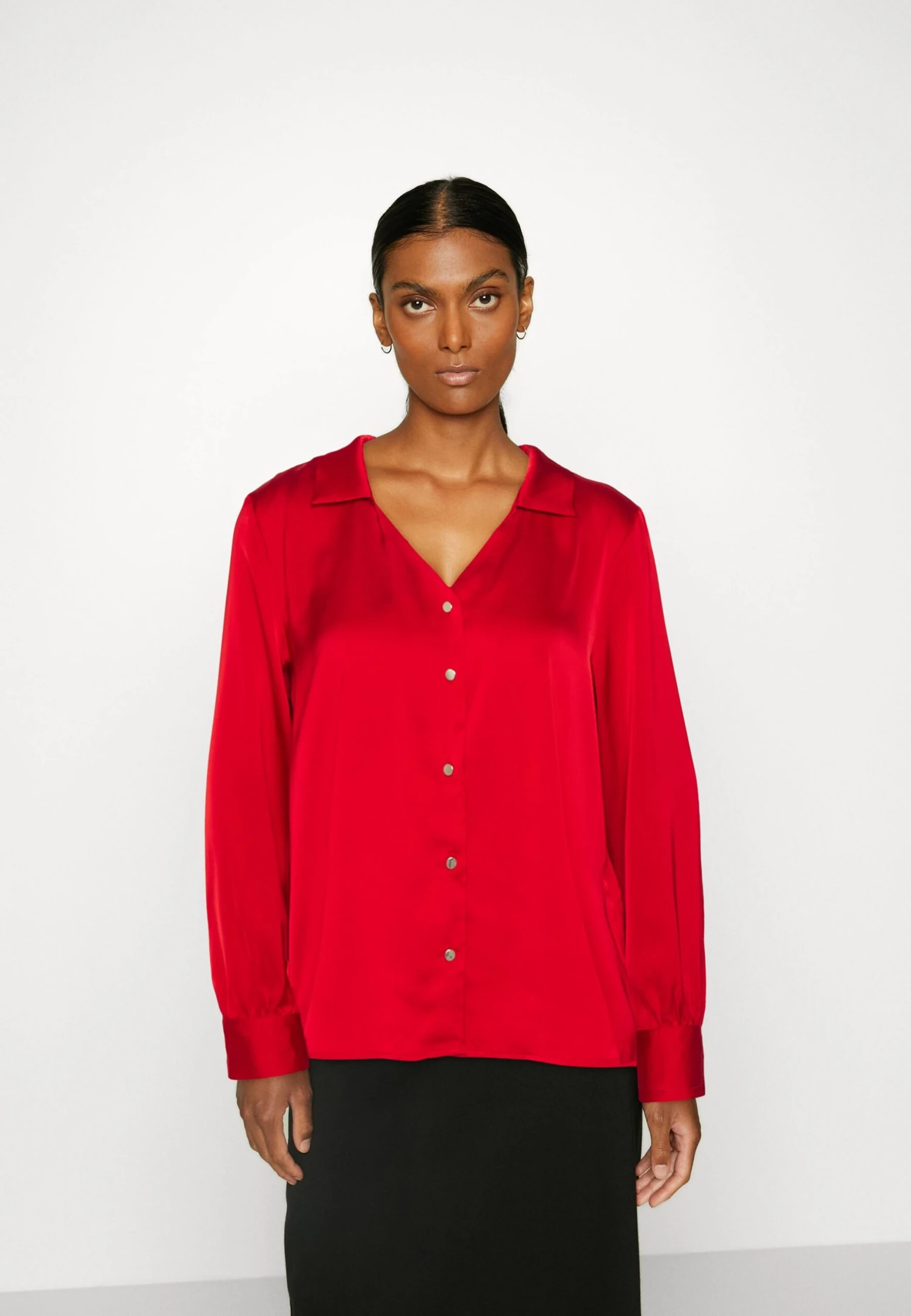 Anna Field Overhemdblouse - Red 3 Anna Field Overhemdblouse - Red