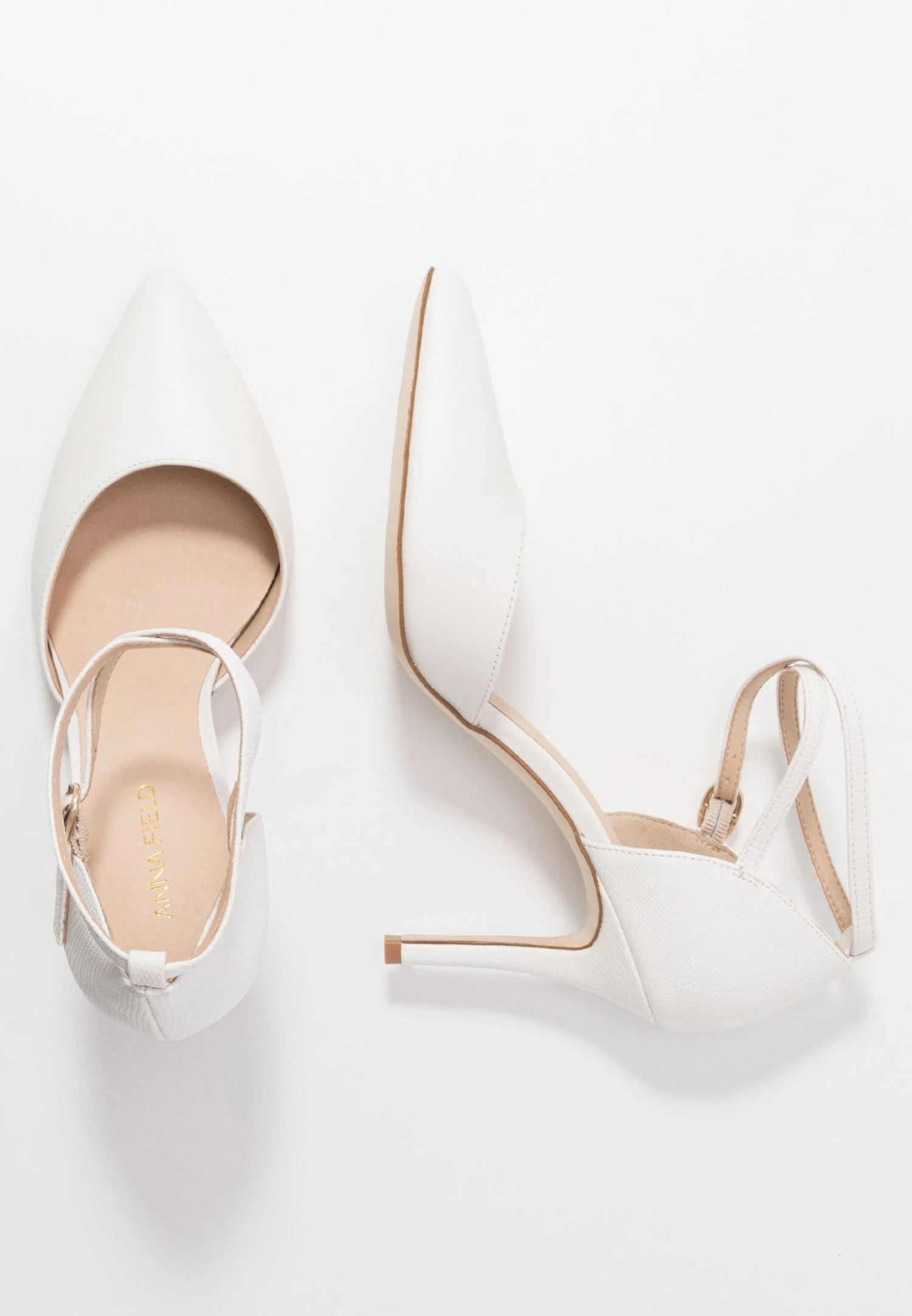 Anna Field Leather Pumps - Hoge Hakken - White 6 Anna Field Leather Pumps - Hoge Hakken - White - Afbeelding 4