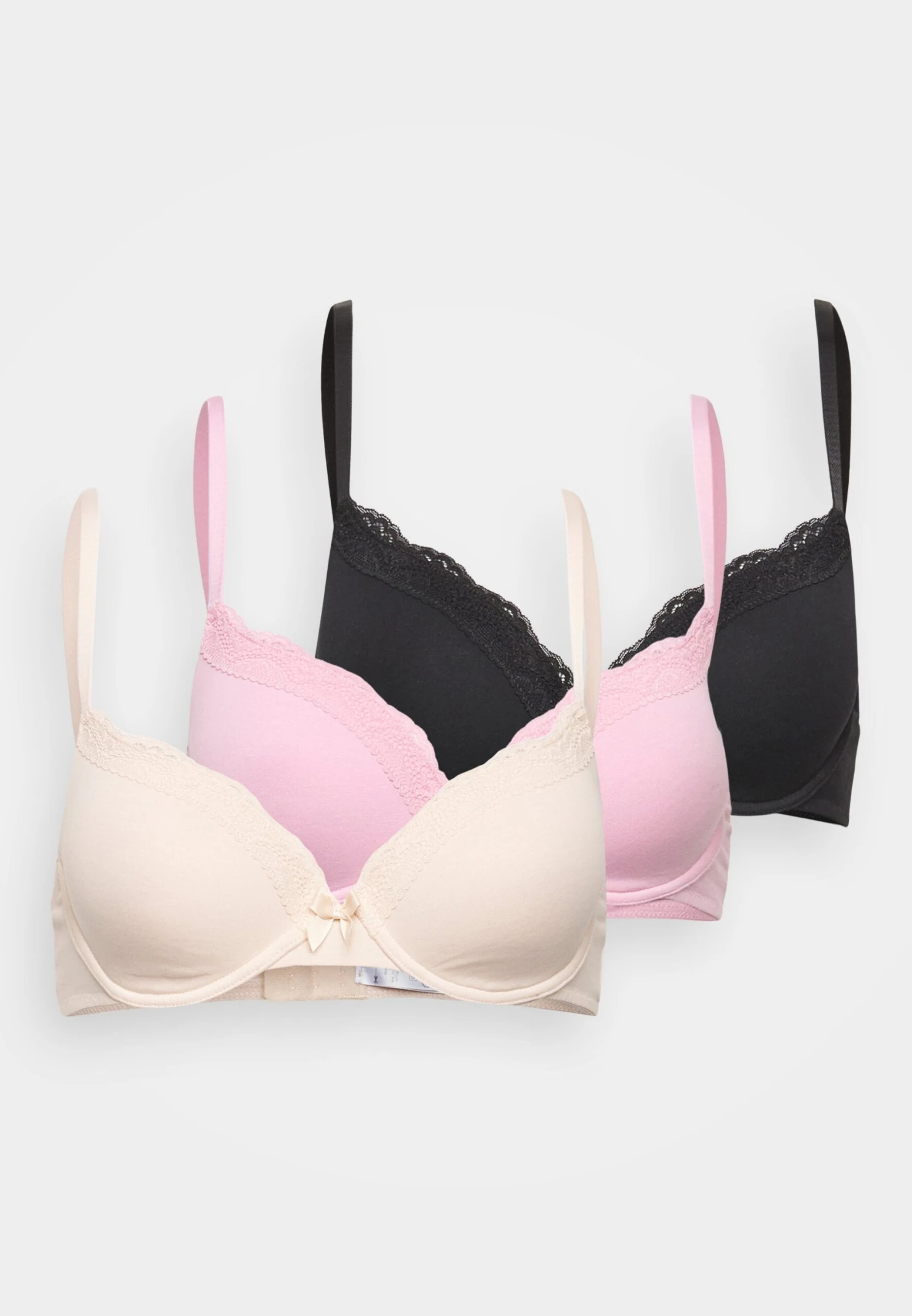 Anna Field 3 Pack - Beugel Bh - Nude - 916_Black - 802_Pink - 402 9 Anna Field 3 Pack - Beugel Bh - Nude - 916_Black - 802_Pink - 402 - Afbeelding 7