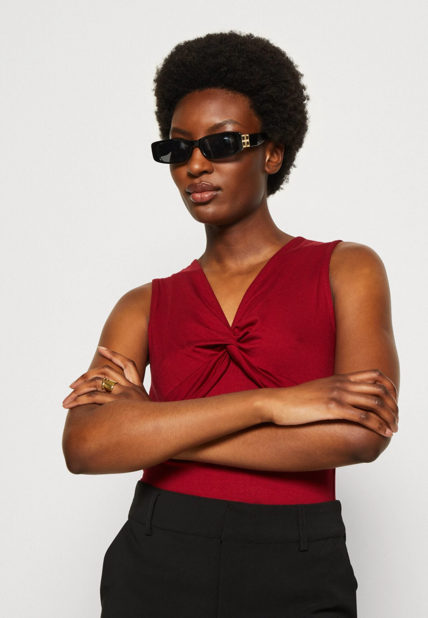 Anna Field Top - Dark Red 6 Anna Field Top - Dark Red - Afbeelding 4