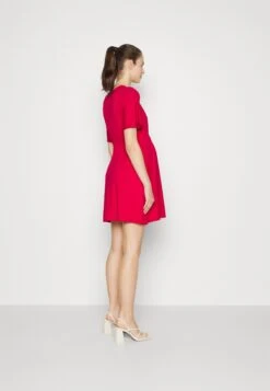 Short Sleeves Flared Mini Dress- Jerseyjurk - Red 9 Short Sleeves Flared Mini Dress- Jerseyjurk - Red -Anna Field 26870fe460da45eeb099e7f140158054