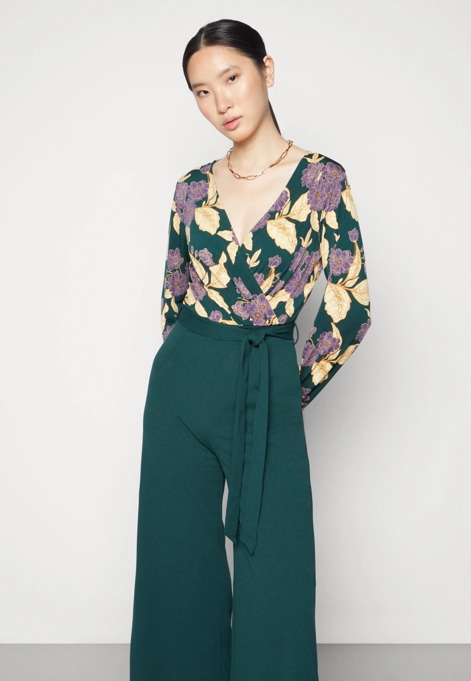 Anna Field Jumpsuit - Dark Green/Yellow 6 Anna Field Jumpsuit - Dark Green/Yellow - Afbeelding 4