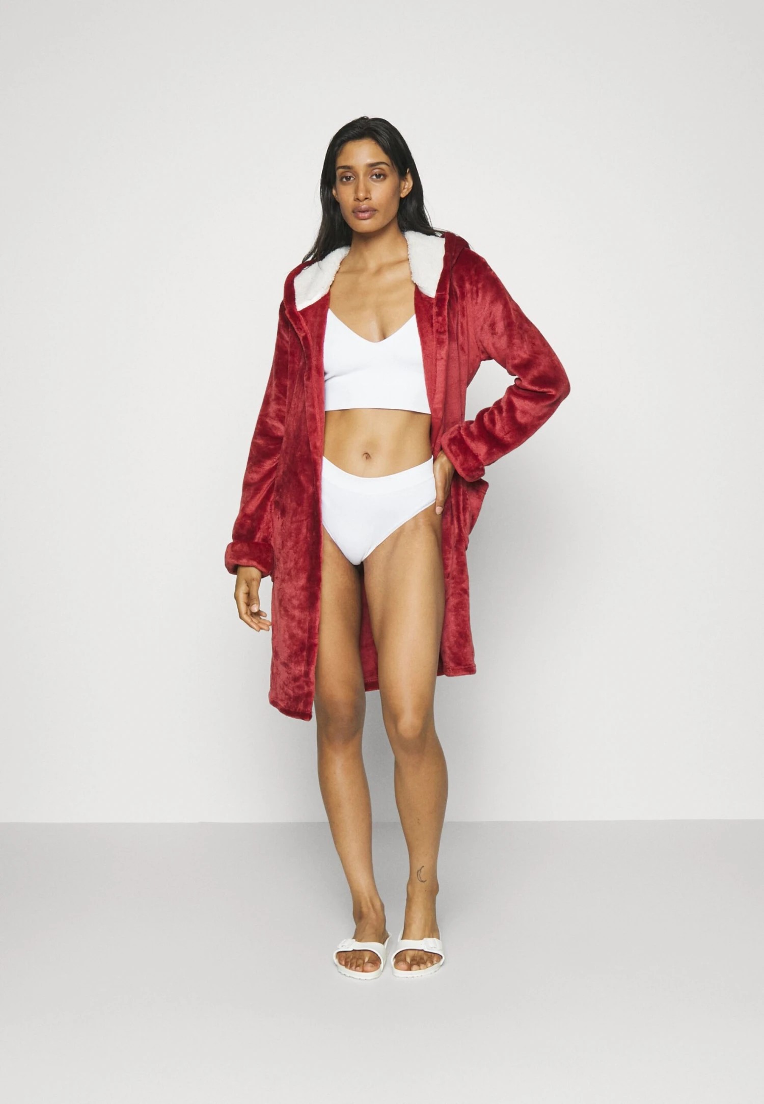 Anna Field Badjas - Dark Red 4 Anna Field Badjas - Dark Red - Afbeelding 2