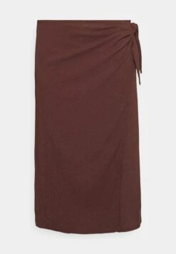 Curvy Textured Sarong Midi Skirt - Wikkelrok - Brown 12 Curvy Textured Sarong Midi Skirt - Wikkelrok - Brown -Anna Field 32eb2e97370a414c9459b91ab42d5b52