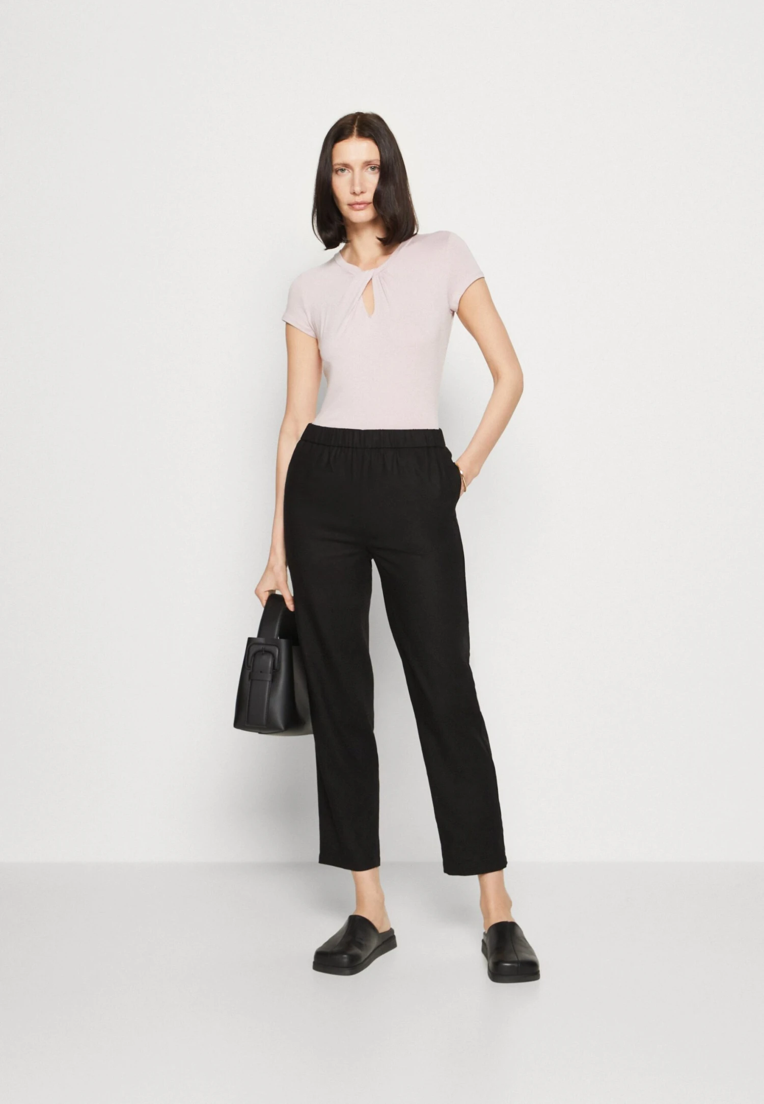 Anna Field Linen Mix - Broek - Black 4 Anna Field Linen Mix - Broek - Black - Afbeelding 2