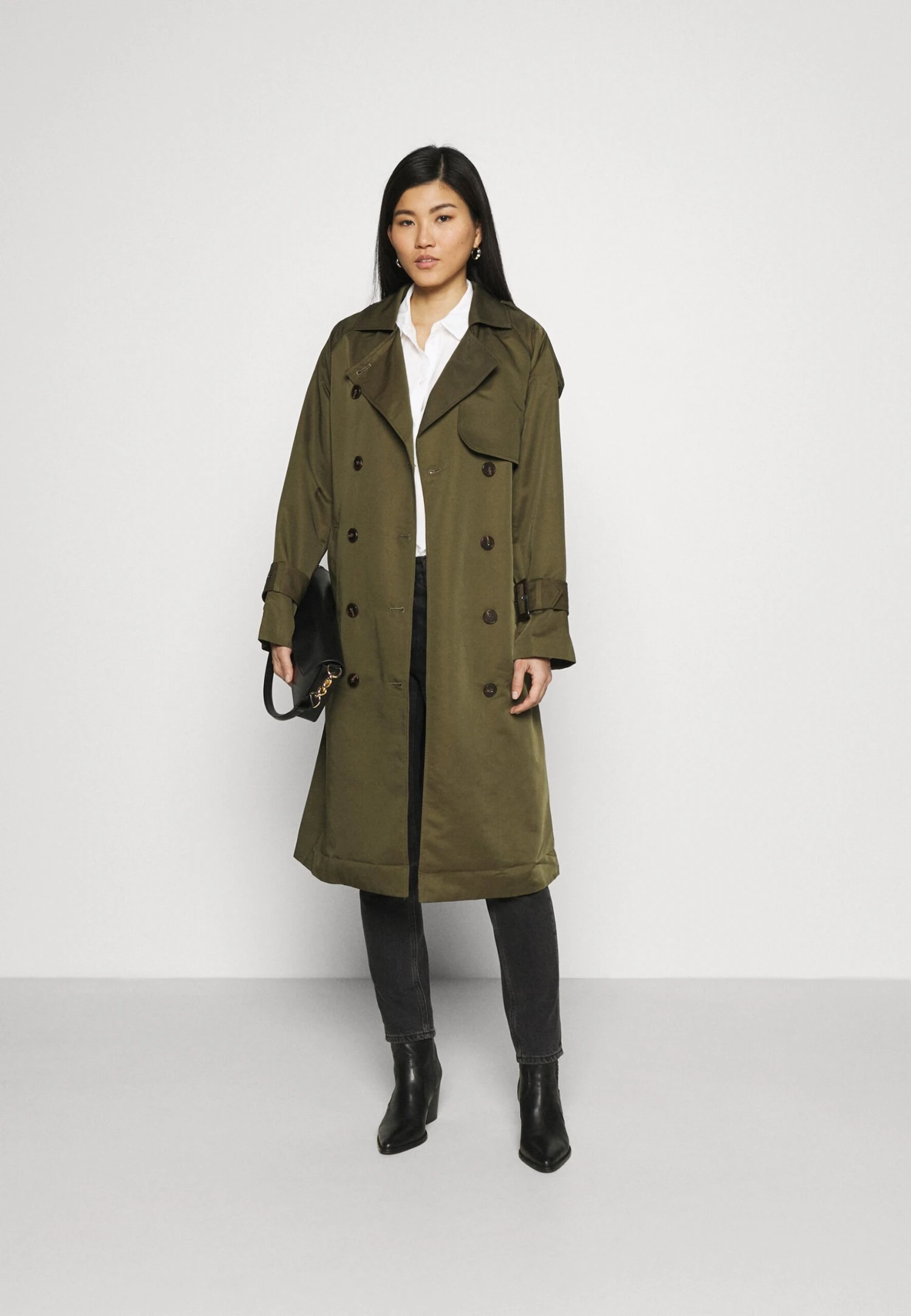 Anna Field Basic Blouse With Front Pockets - Overhemdblouse - Offwhite 4 Anna Field Basic Blouse With Front Pockets - Overhemdblouse - Offwhite - Afbeelding 2