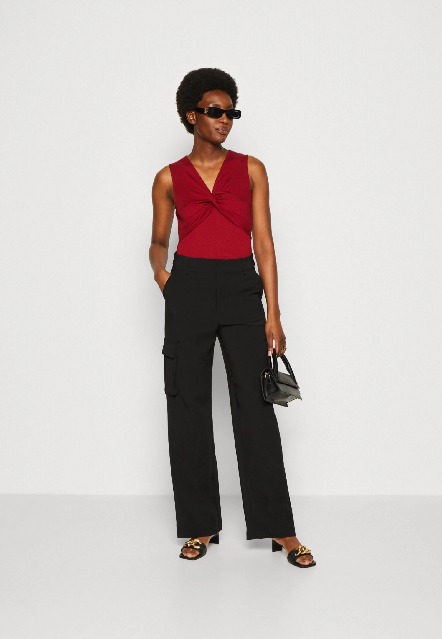 Anna Field Top - Dark Red 4 Anna Field Top - Dark Red - Afbeelding 2