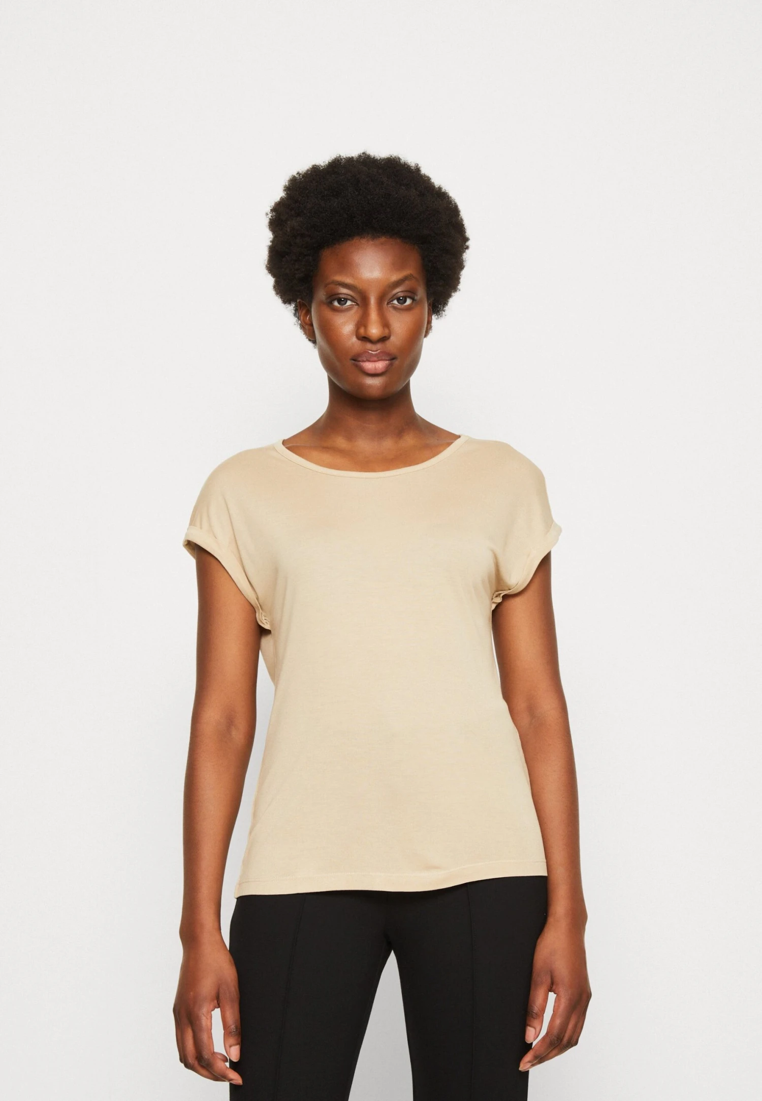 Anna Field 3 Pack - T-Shirt Basic - Beige/Off-White/Red 4 Anna Field 3 Pack - T-Shirt Basic - Beige/Off-White/Red - Afbeelding 2