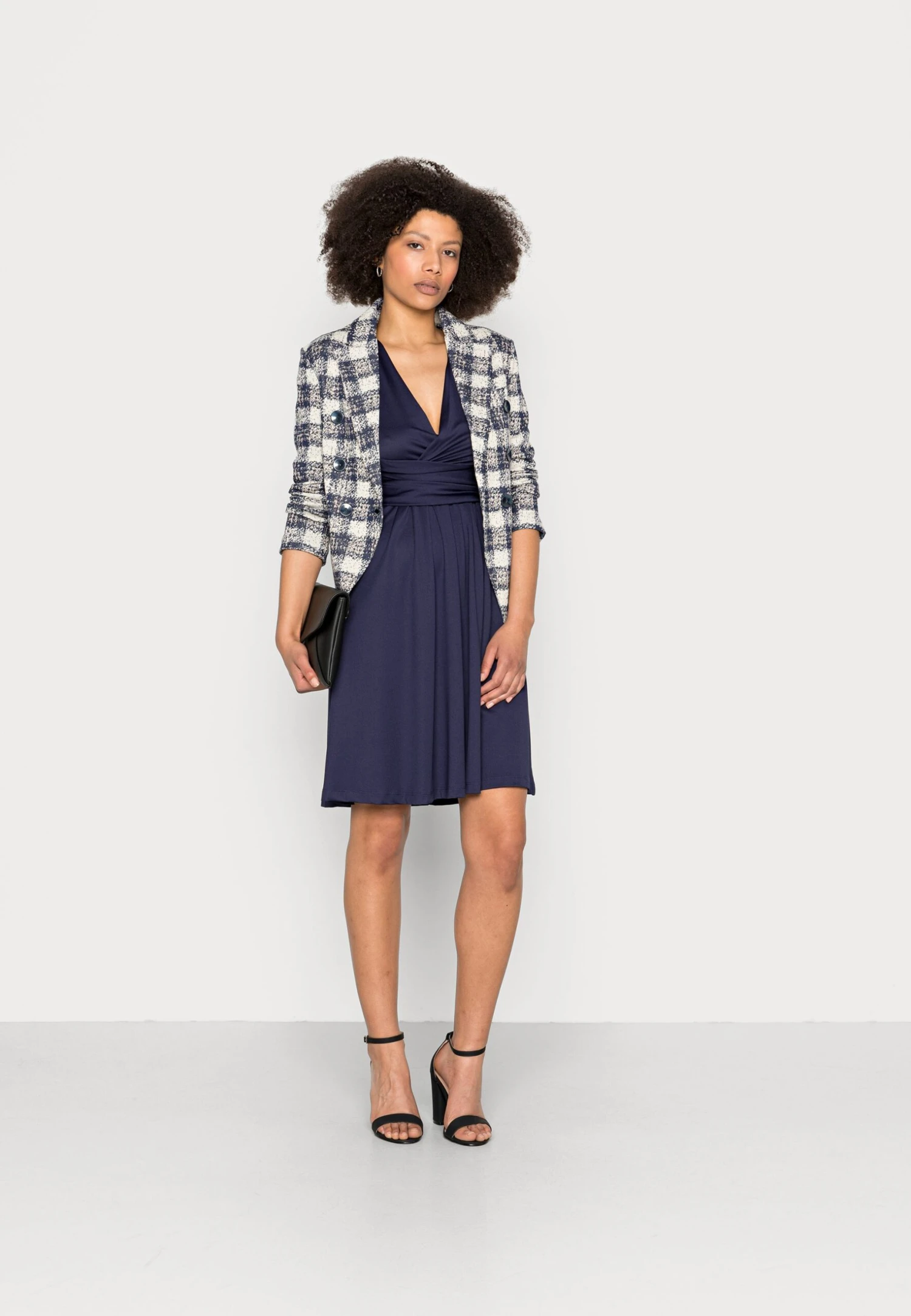 Anna Field Jerseyjurk - Dark Blue 3 Anna Field Jerseyjurk - Dark Blue - Afbeelding 2