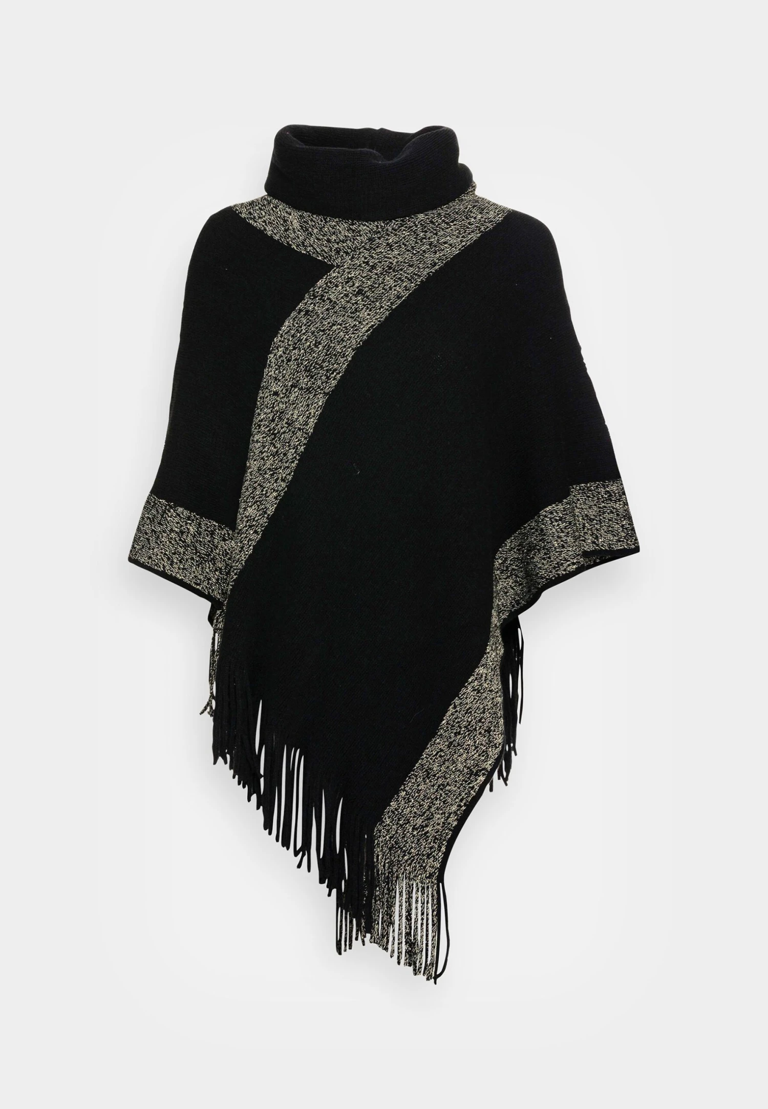 Anna Field Poncho - Black / Gold 6 Anna Field Poncho - Black / Gold - Afbeelding 4