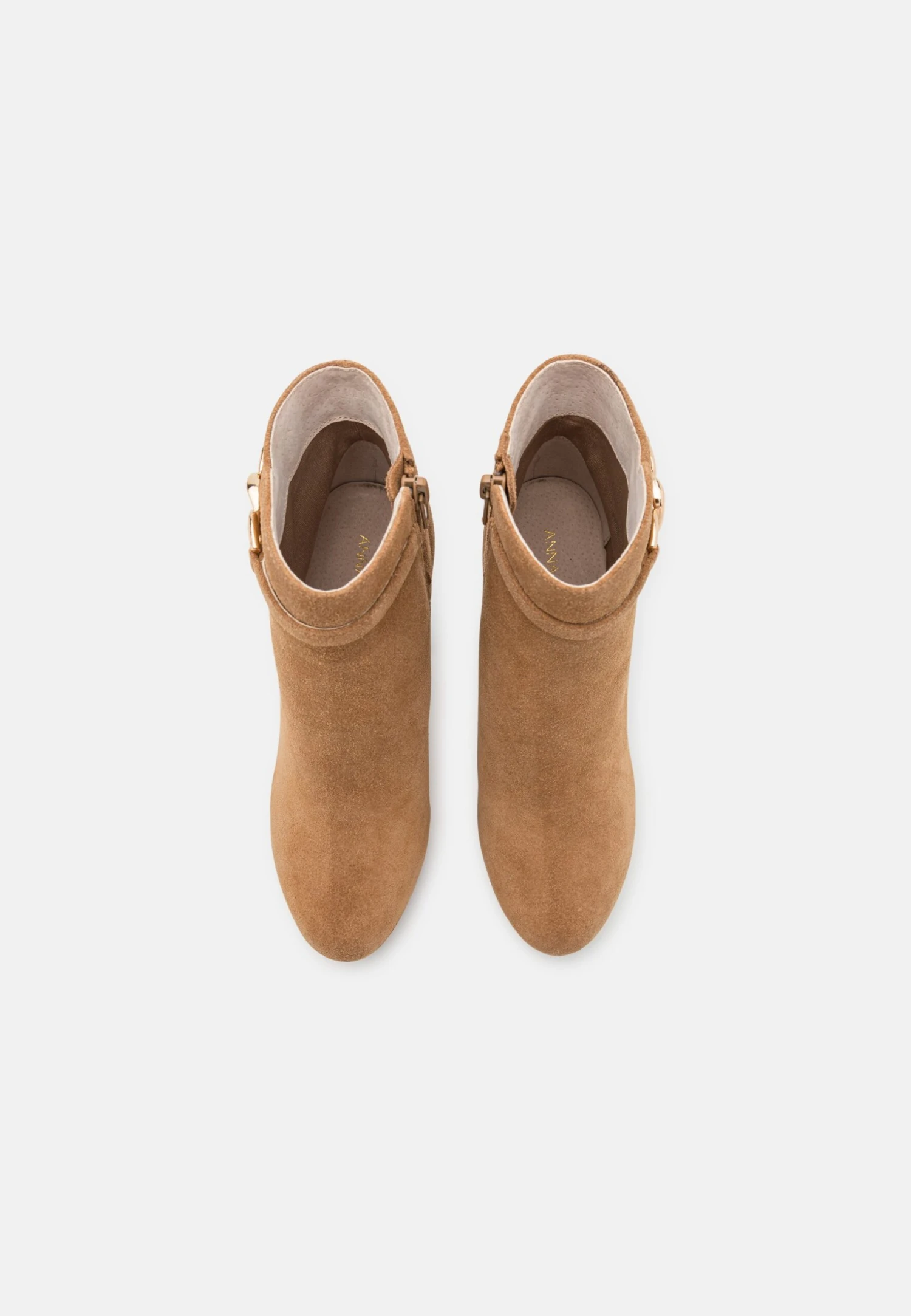 Anna Field Leather- Enkellaarsjes Met Plateauzool - Cognac 8 Anna Field Leather- Enkellaarsjes Met Plateauzool - Cognac - Afbeelding 6