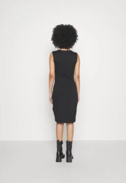 Drapped Neckline Smart Bodycon Sleeveless Mini Dress - Jerseyjurk - Black 10 Drapped Neckline Smart Bodycon Sleeveless Mini Dress - Jerseyjurk - Black -Anna Field 6ebfdfc2f07f4b1bb26fb81cf07b7430