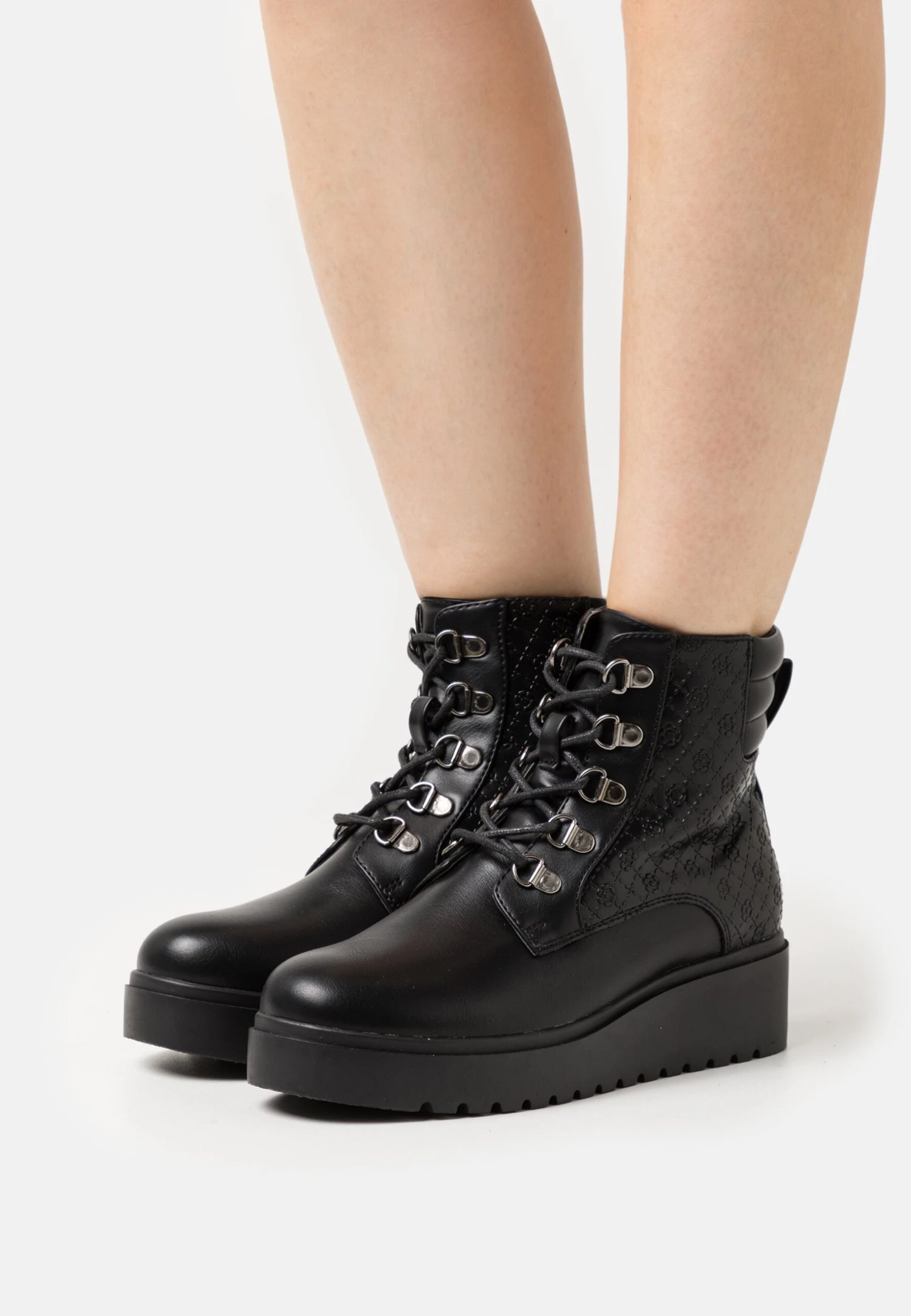 Anna Field Enkellaarsjes Met Sleehak - Black 3 Anna Field Enkellaarsjes Met Sleehak - Black