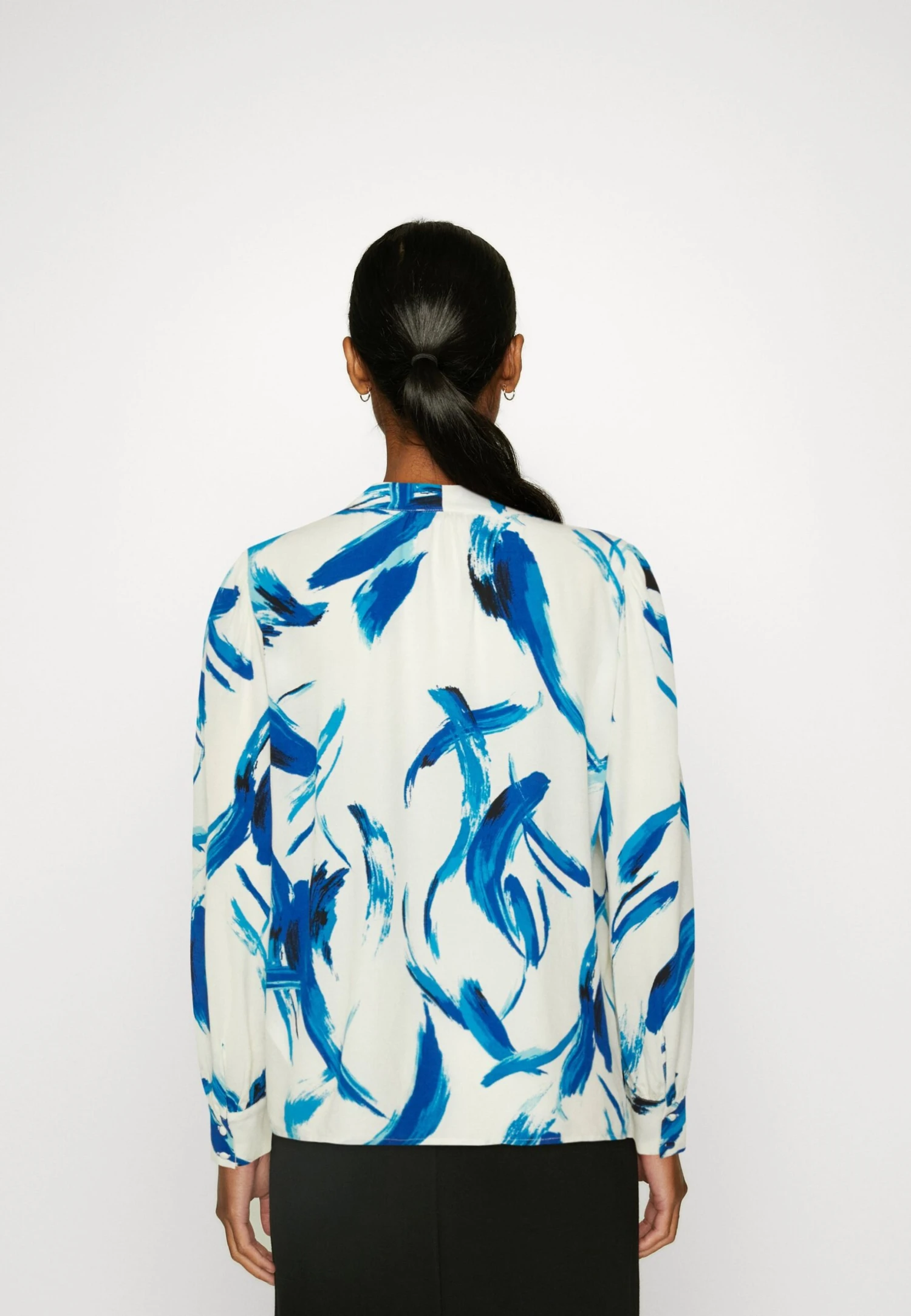 Anna Field Overhemdblouse - White, Blue 5 Anna Field Overhemdblouse - White, Blue - Afbeelding 3