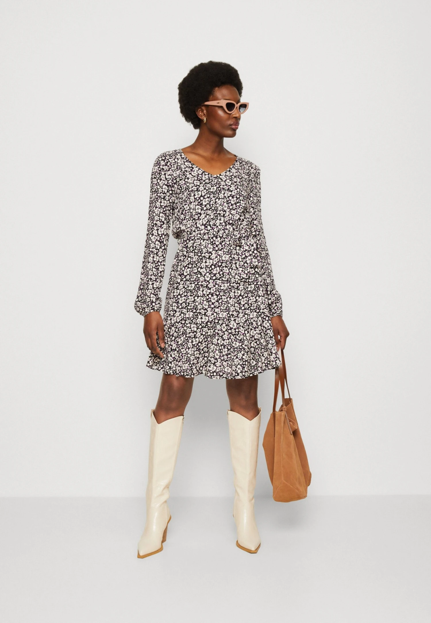 Anna Field Jurk - Black/White 4 Anna Field Jurk - Black/White - Afbeelding 2