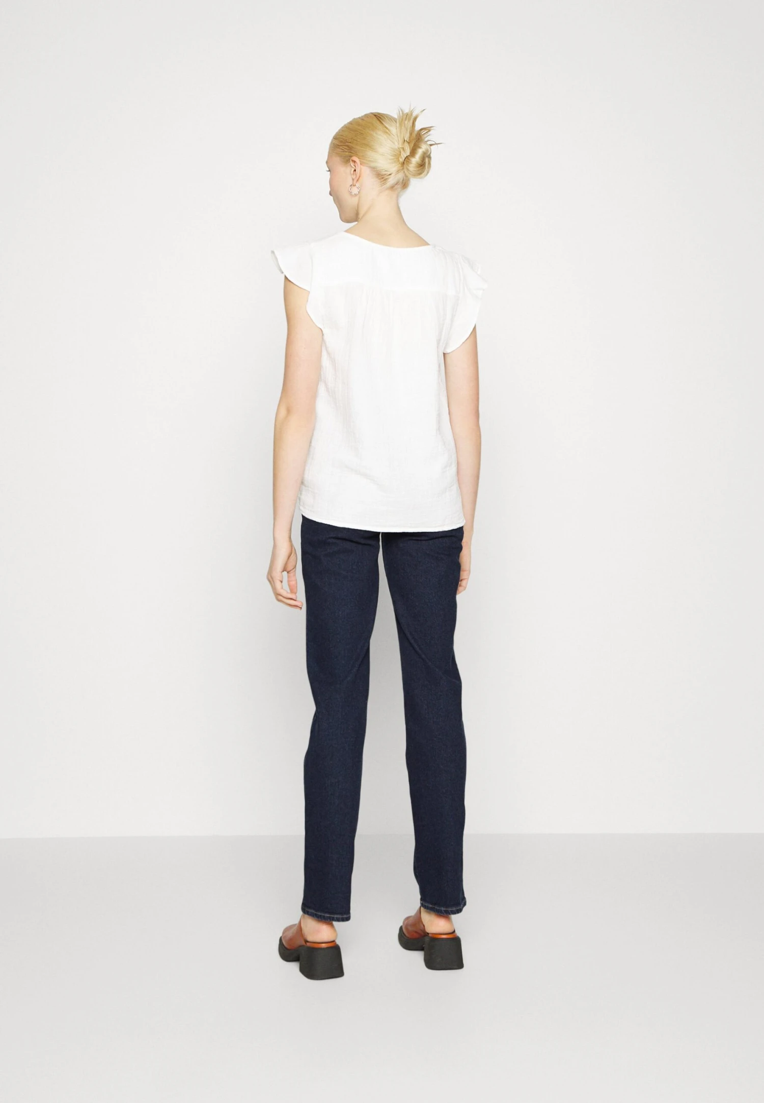 Straight Leg Jeans - Dark Blue Denim 5 Straight Leg Jeans - Dark Blue Denim - Afbeelding 3