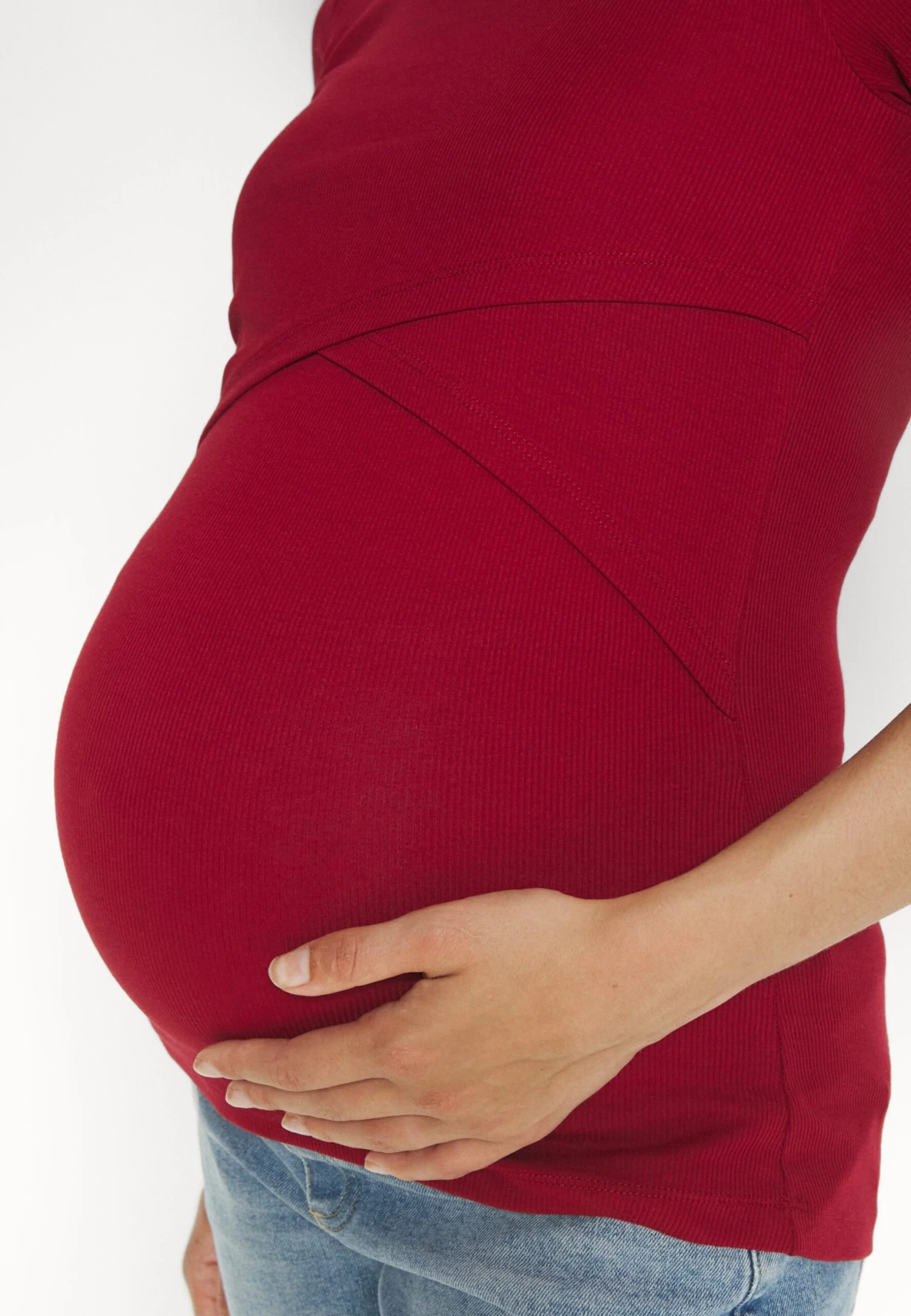 T-Shirt Basic - Dark Red 6 T-Shirt Basic - Dark Red - Afbeelding 4