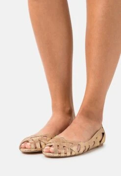 Anna Field Leather - Peeptoe Ballerina'S - Gold 12 Anna Field Leather - Peeptoe Ballerina'S - Gold -Anna Field 86d5b642946c46a390f54ca2a47c457e