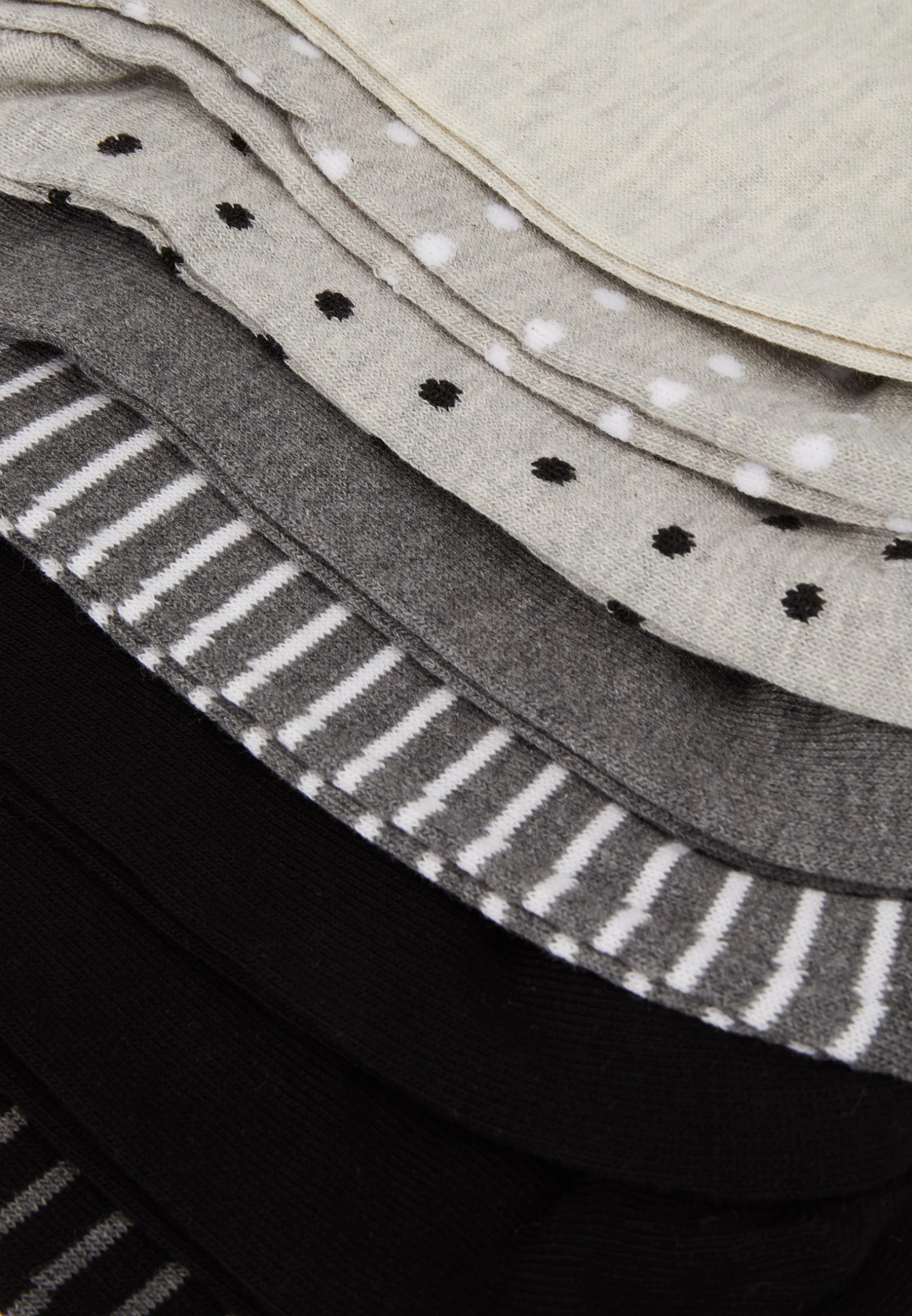 Anna Field 8Pp Spot Stripe- Sokken - Grey 5 Anna Field 8Pp Spot Stripe- Sokken - Grey - Afbeelding 3