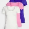 Anna Field 3 Pack - T-Shirt Basic - Dark Blue/Pink/Off White 1 Anna Field 3 Pack - T-Shirt Basic - Dark Blue/Pink/Off White -Anna Field 9eb6b43587324ed489c9de4bc67f92a4