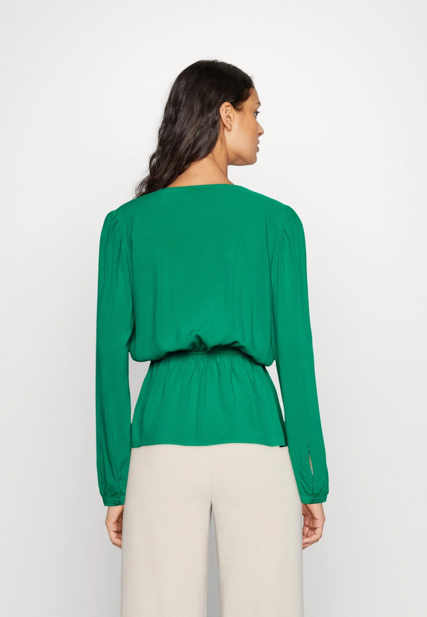Anna Field Peplum - Blouse - Green 5 Anna Field Peplum - Blouse - Green - Afbeelding 3