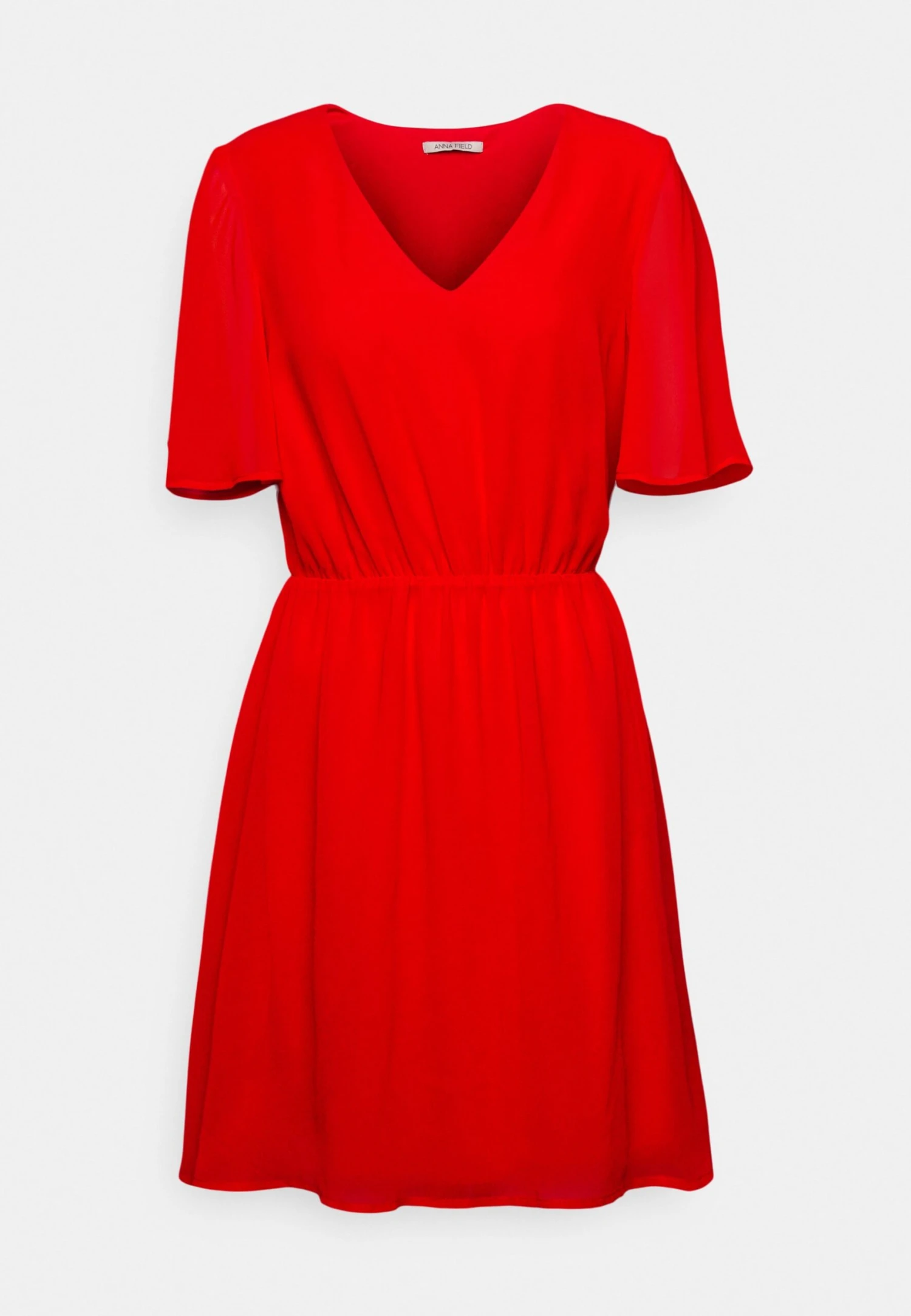Anna Field V-Neck Sleeve Dress- Jurk -Dark Red 9 Anna Field V-Neck Sleeve Dress- Jurk -Dark Red - Afbeelding 7