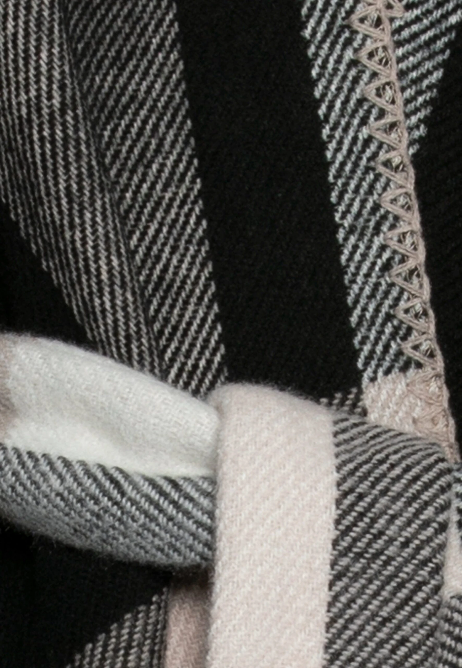 Anna Field Poncho - Black/White 5 Anna Field Poncho - Black/White - Afbeelding 3