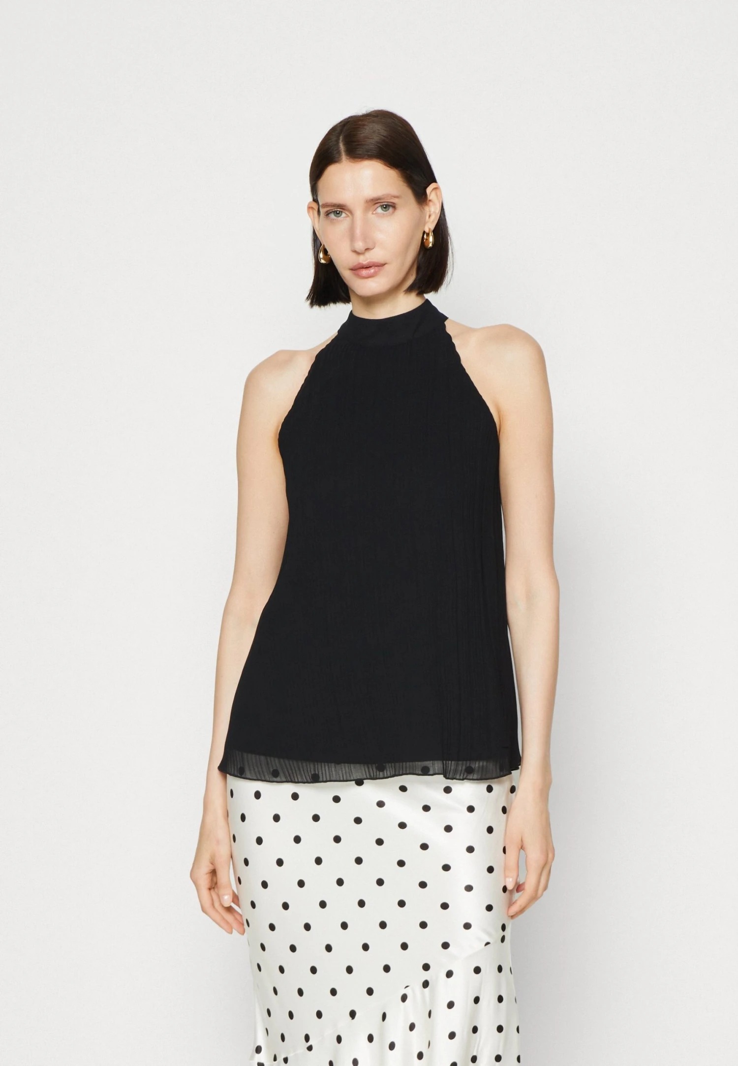 Anna Field Woven Plissee Top- Top - Black 3 Anna Field Woven Plissee Top- Top - Black