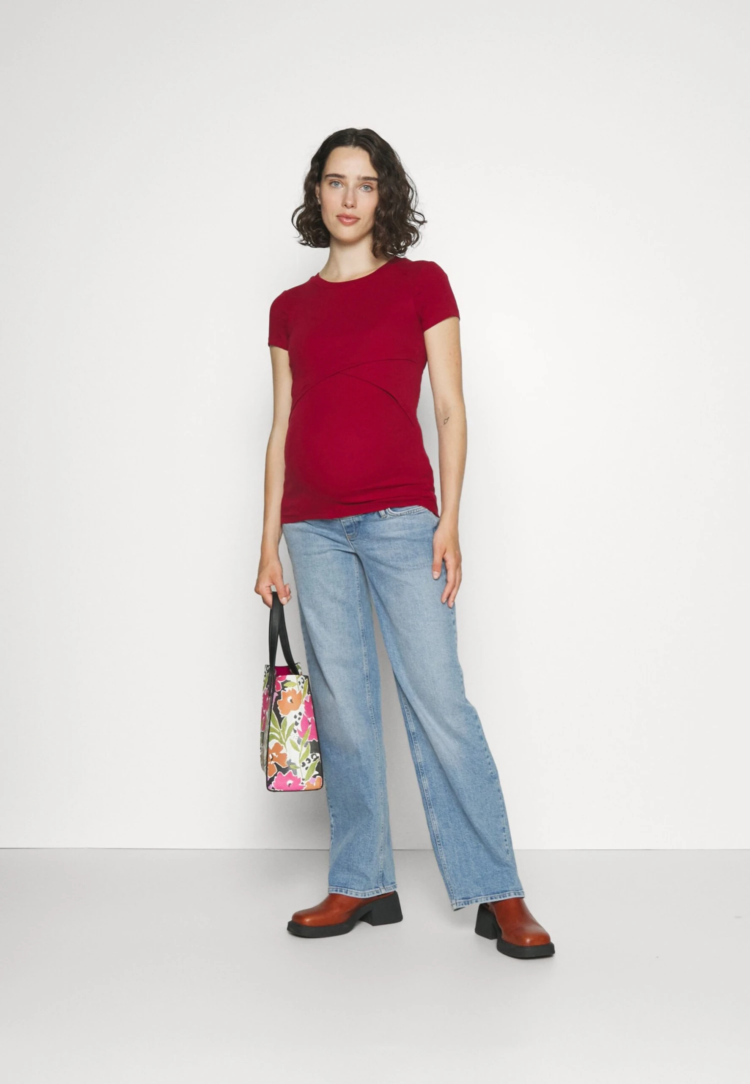 T-Shirt Basic - Dark Red 4 T-Shirt Basic - Dark Red - Afbeelding 2