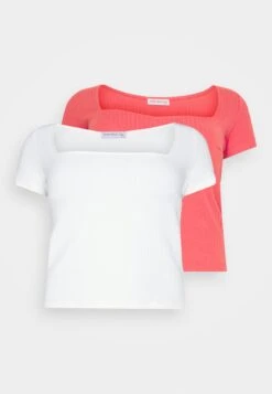 2 Pack - T-Shirt Basic - Red/White 12 2 Pack - T-Shirt Basic - Red/White -Anna Field bebdd8dce422465a89c5c6e925dbad10