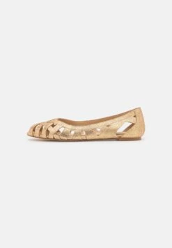 Anna Field Leather - Peeptoe Ballerina'S - Gold 11 Anna Field Leather - Peeptoe Ballerina'S - Gold -Anna Field c06b9619f7374bc3bd15bbb662cacee3