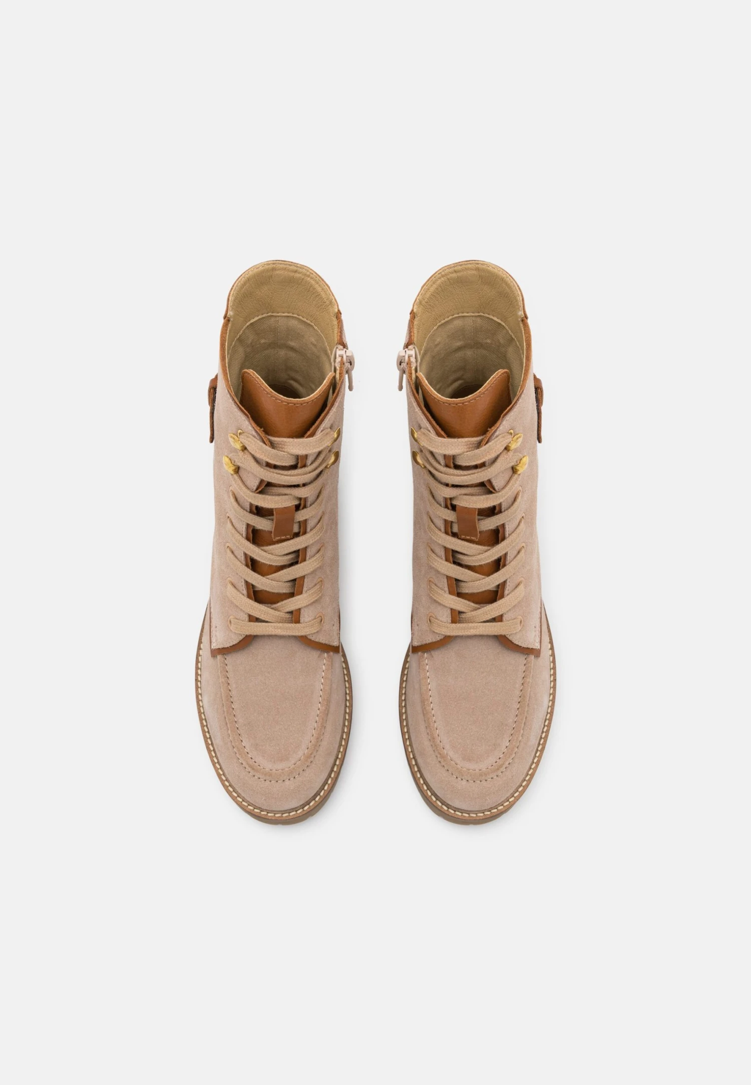 Anna Field Leather- Veterboots - Taupe 8 Anna Field Leather- Veterboots - Taupe - Afbeelding 6