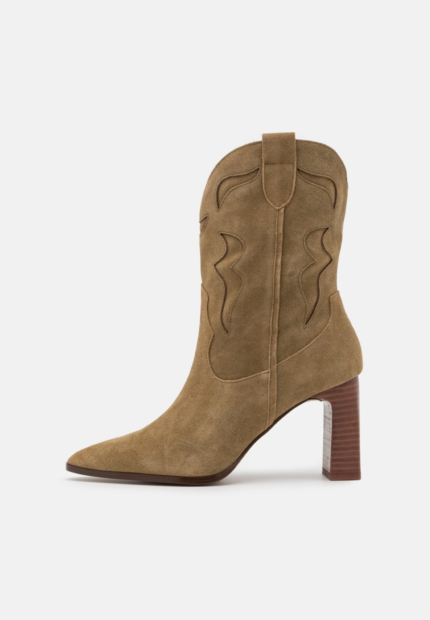 Anna Field Leather - Cowboy-/Bikerlaarsjes - Khaki 4 Anna Field Leather - Cowboy-/Bikerlaarsjes - Khaki - Afbeelding 2