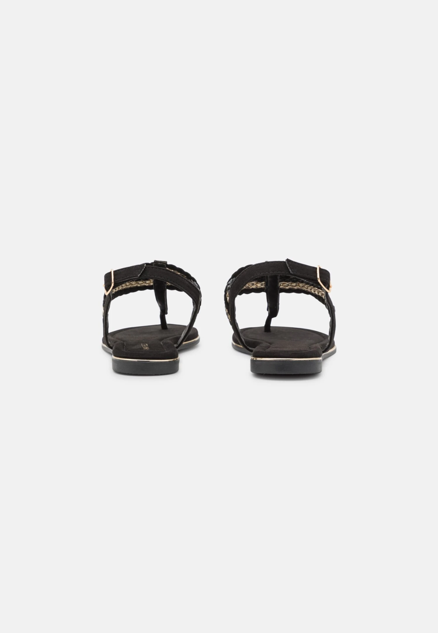 Anna Field Teensandalen - Black/Gold 6 Anna Field Teensandalen - Black/Gold - Afbeelding 4