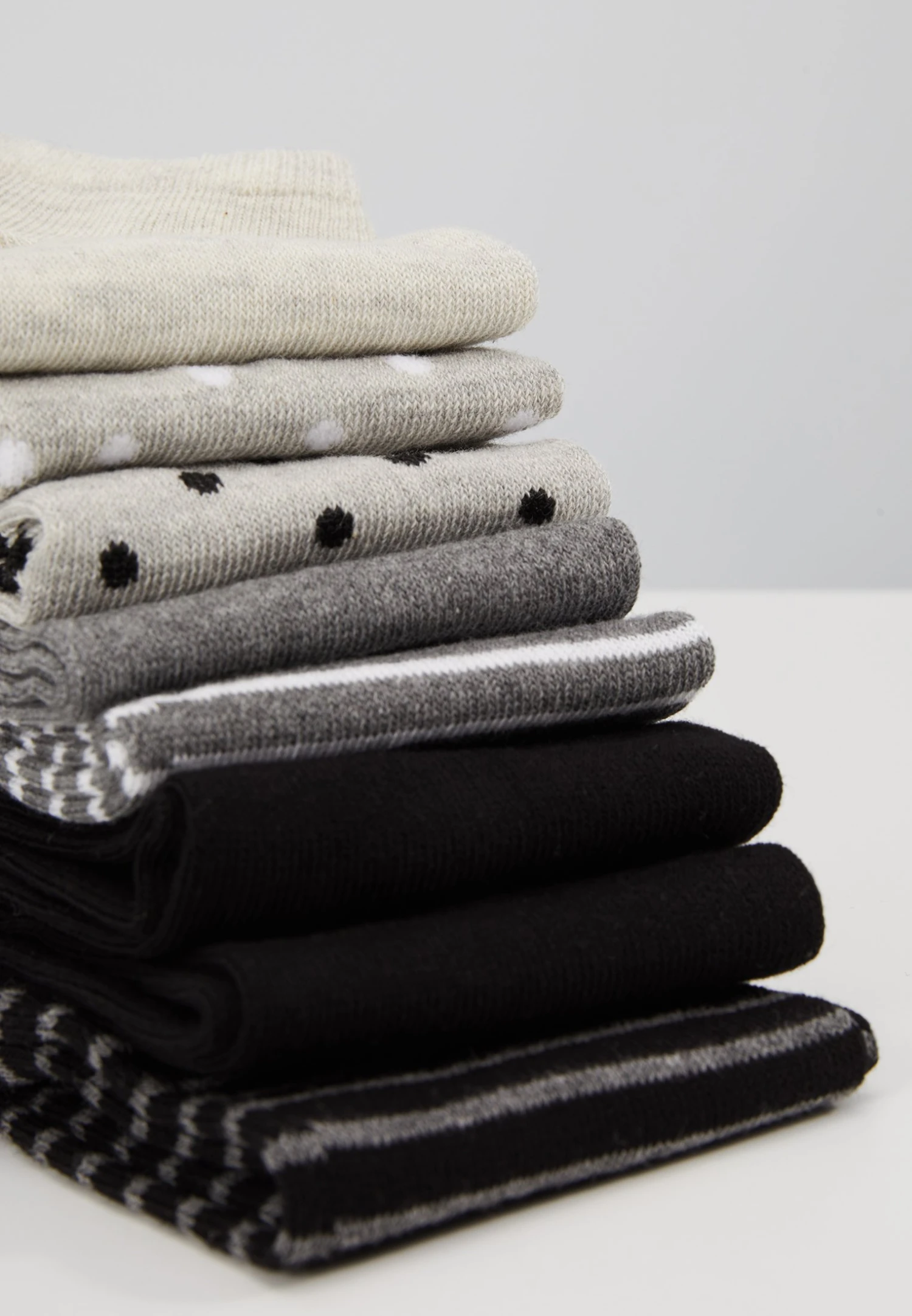 Anna Field 8Pp Spot Stripe- Sokken - Grey 6 Anna Field 8Pp Spot Stripe- Sokken - Grey - Afbeelding 4