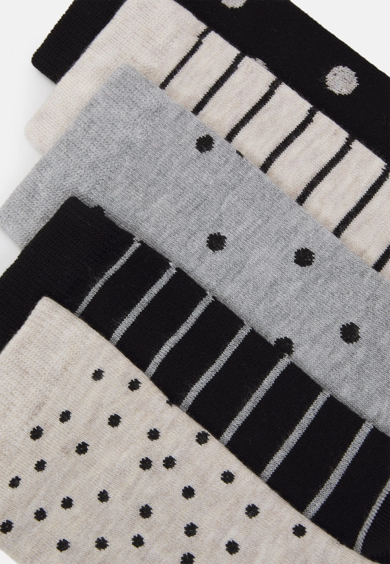 Anna Field 5 Pack - Sokken - Grey/Black 4 Anna Field 5 Pack - Sokken - Grey/Black - Afbeelding 2
