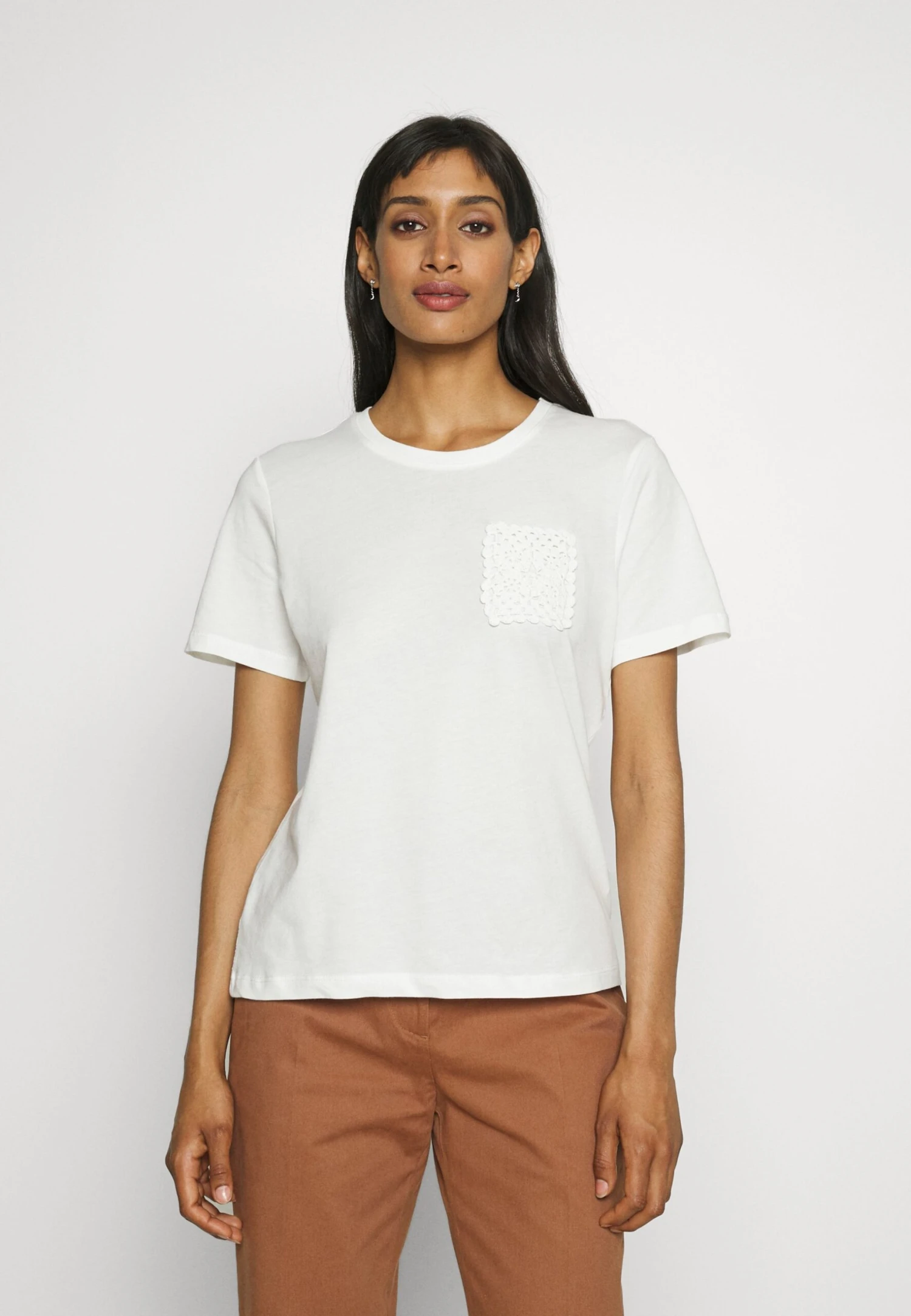 Anna Field T-Shirt Basic - Off White 3 Anna Field T-Shirt Basic - Off White
