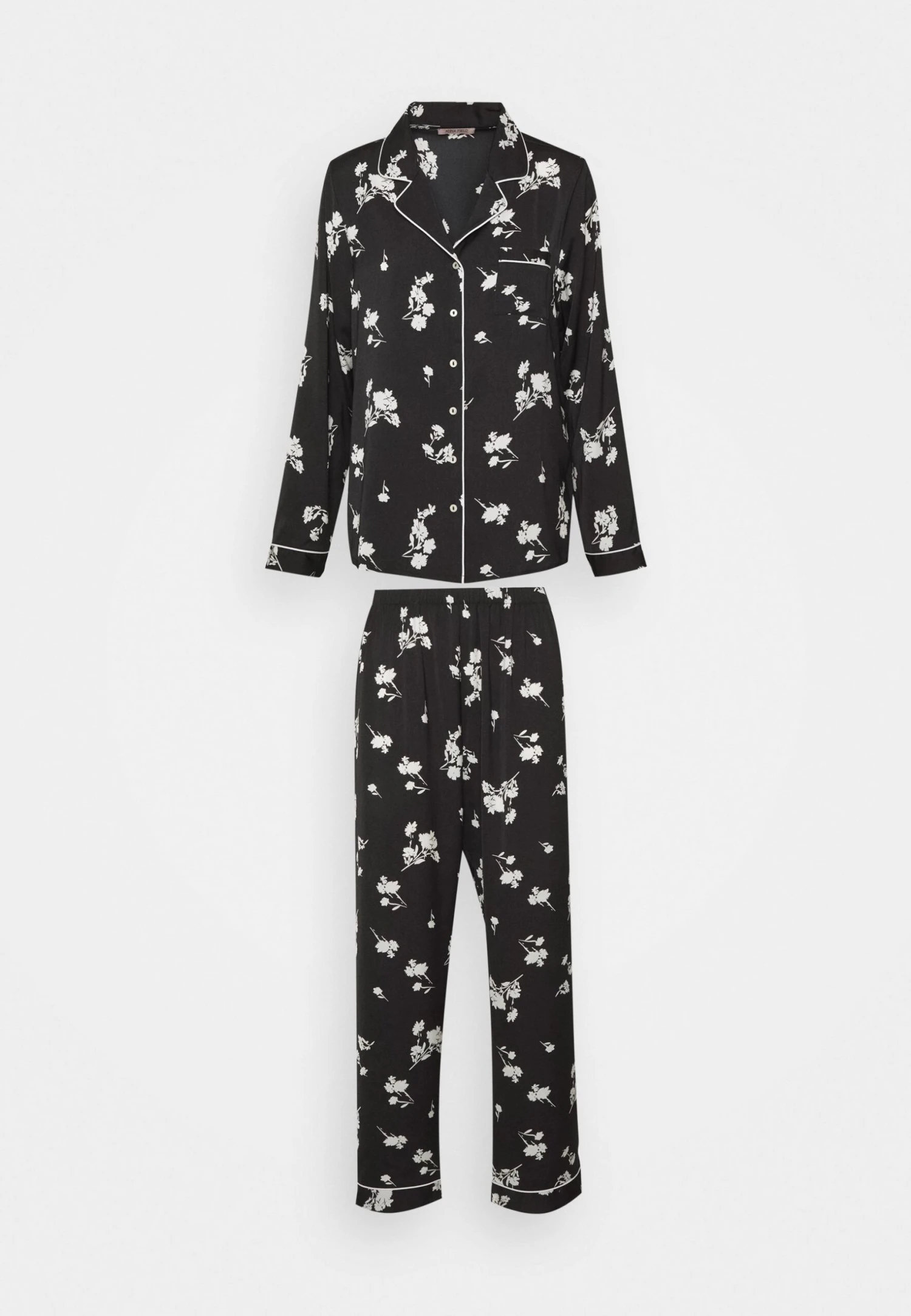 Anna Field Set - Pyjama - Black/Offwhite 7 Anna Field Set - Pyjama - Black/Offwhite - Afbeelding 5