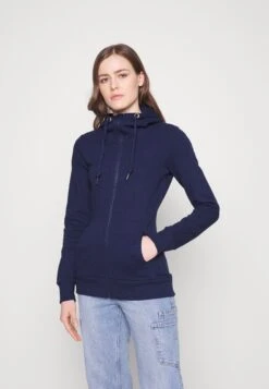 Sweater Met Rits -Dark Blue