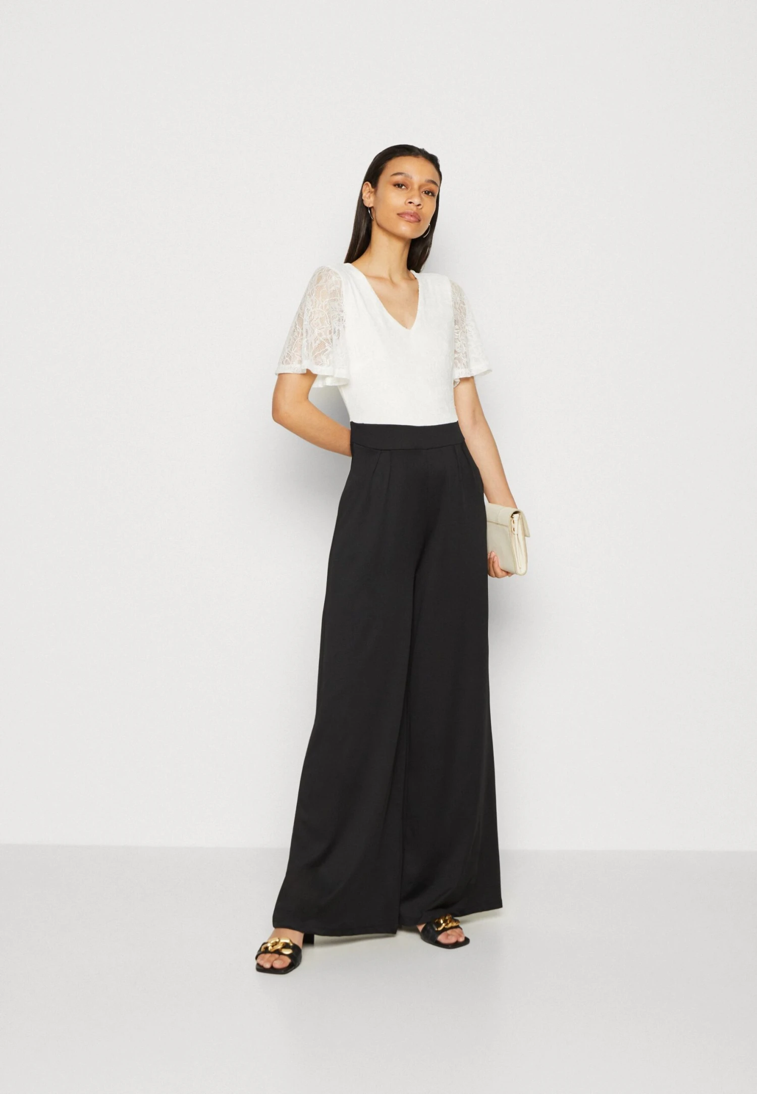 Anna Field Jumpsuit - White/Black 4 Anna Field Jumpsuit - White/Black - Afbeelding 2