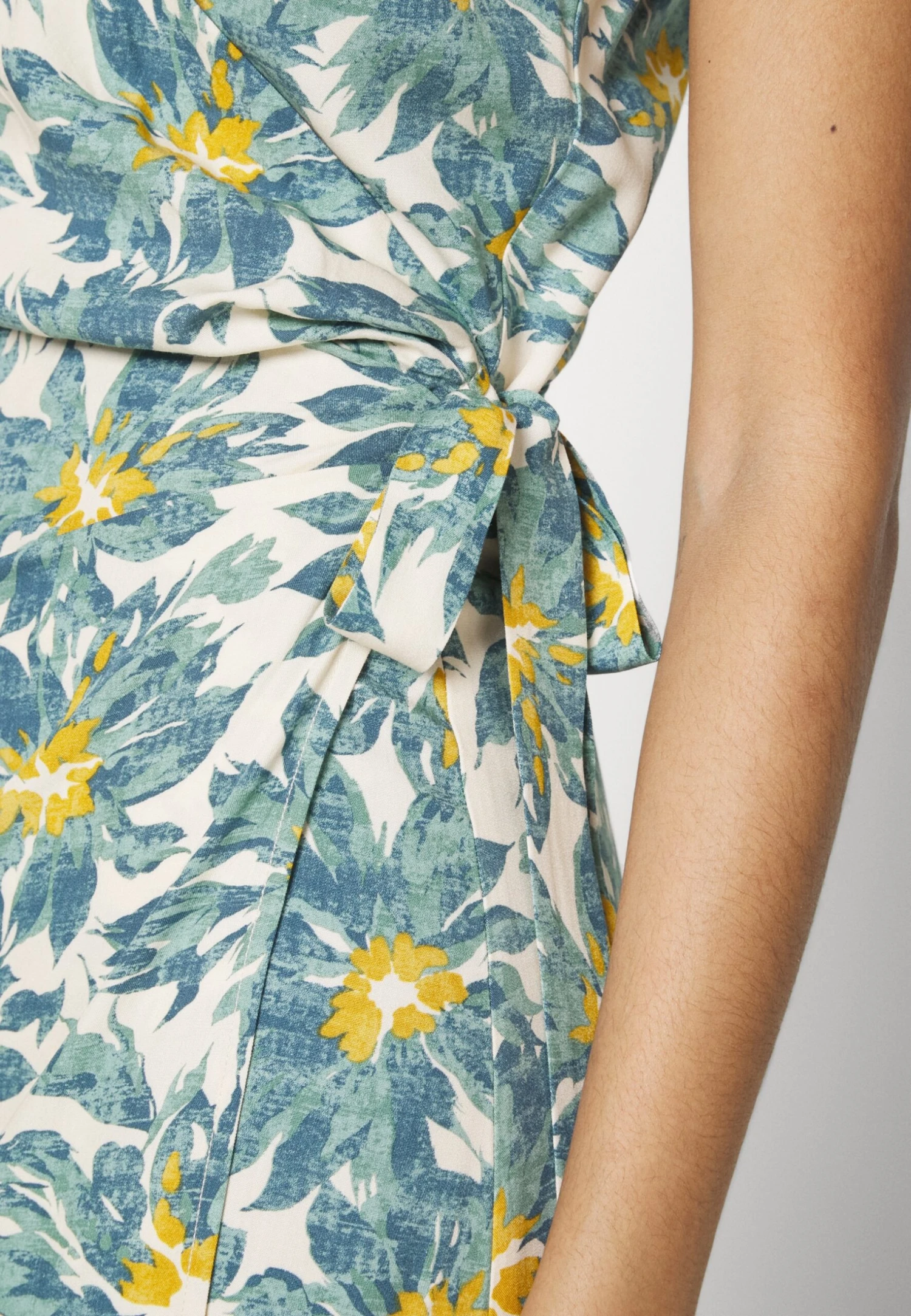 Anna Field Woven Wrap Dress - Jurk - Multi/Green 8 Anna Field Woven Wrap Dress - Jurk - Multi/Green - Afbeelding 6