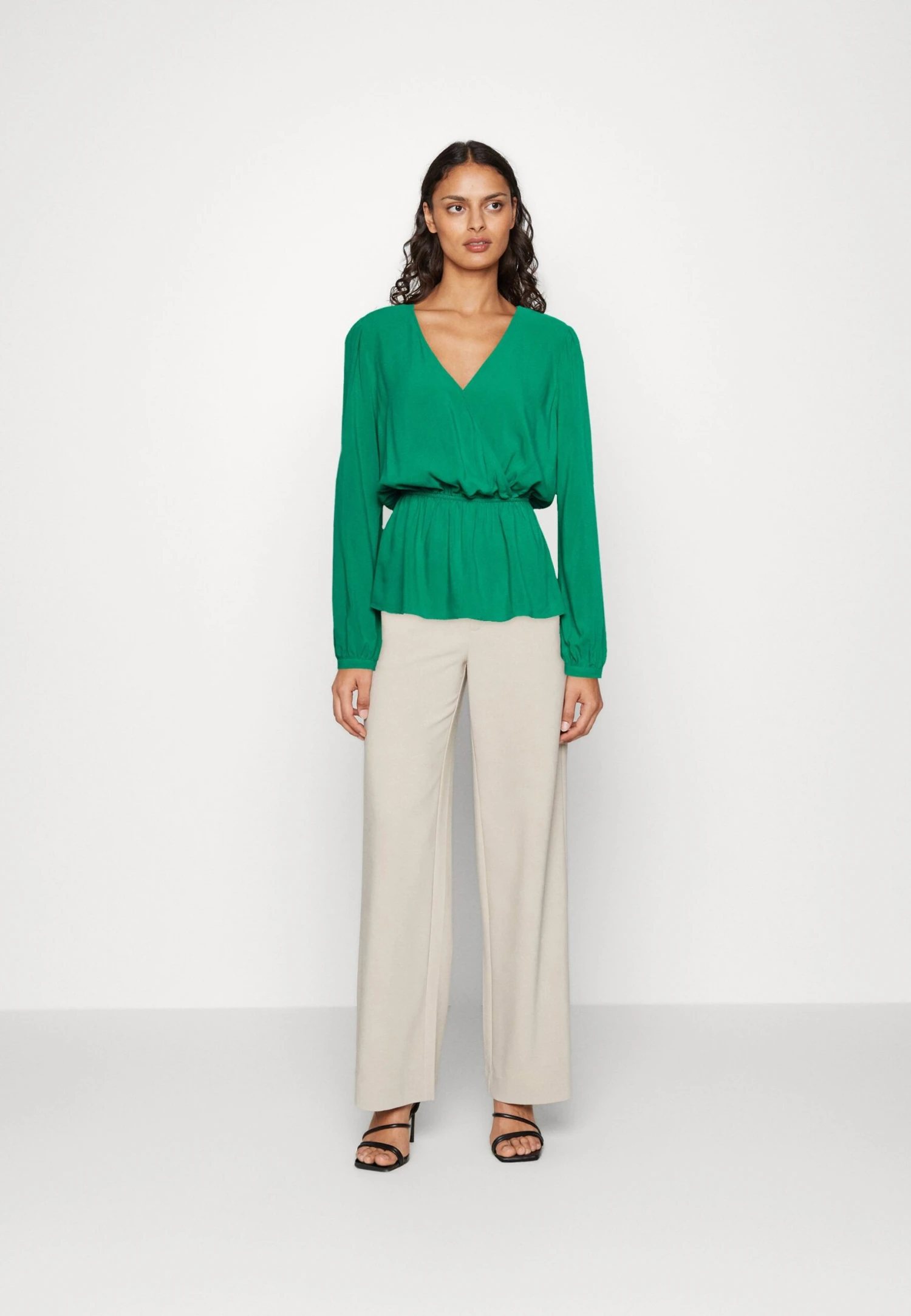 Anna Field Peplum - Blouse - Green 4 Anna Field Peplum - Blouse - Green - Afbeelding 2