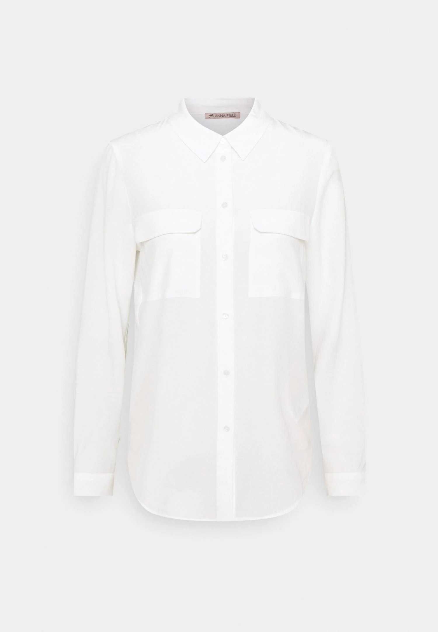 Anna Field Basic Blouse With Front Pockets - Overhemdblouse - Offwhite 8 Anna Field Basic Blouse With Front Pockets - Overhemdblouse - Offwhite - Afbeelding 6