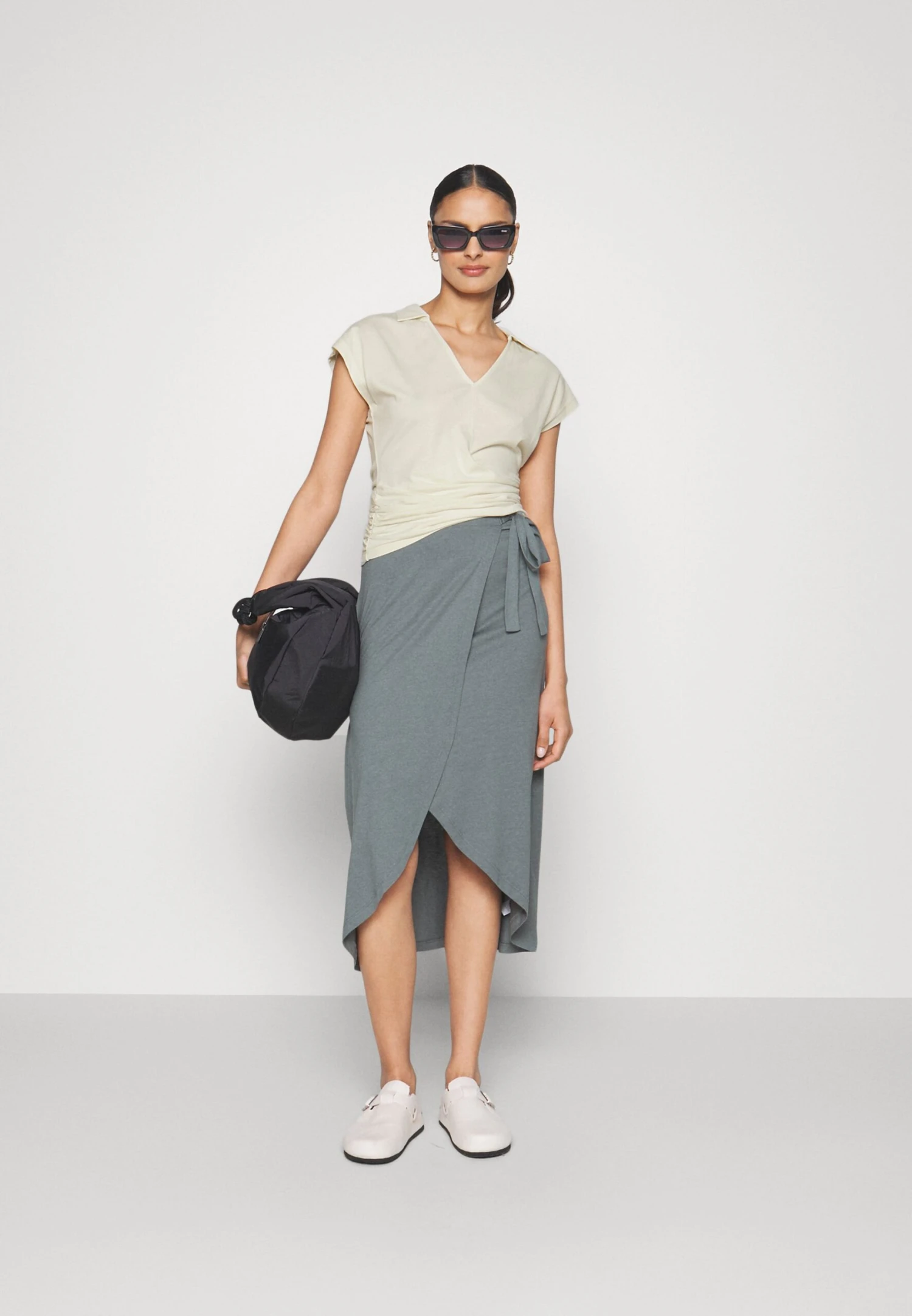 Anna Field Wrap Blouse- Blouse - Offwhite 4 Anna Field Wrap Blouse- Blouse - Offwhite - Afbeelding 2