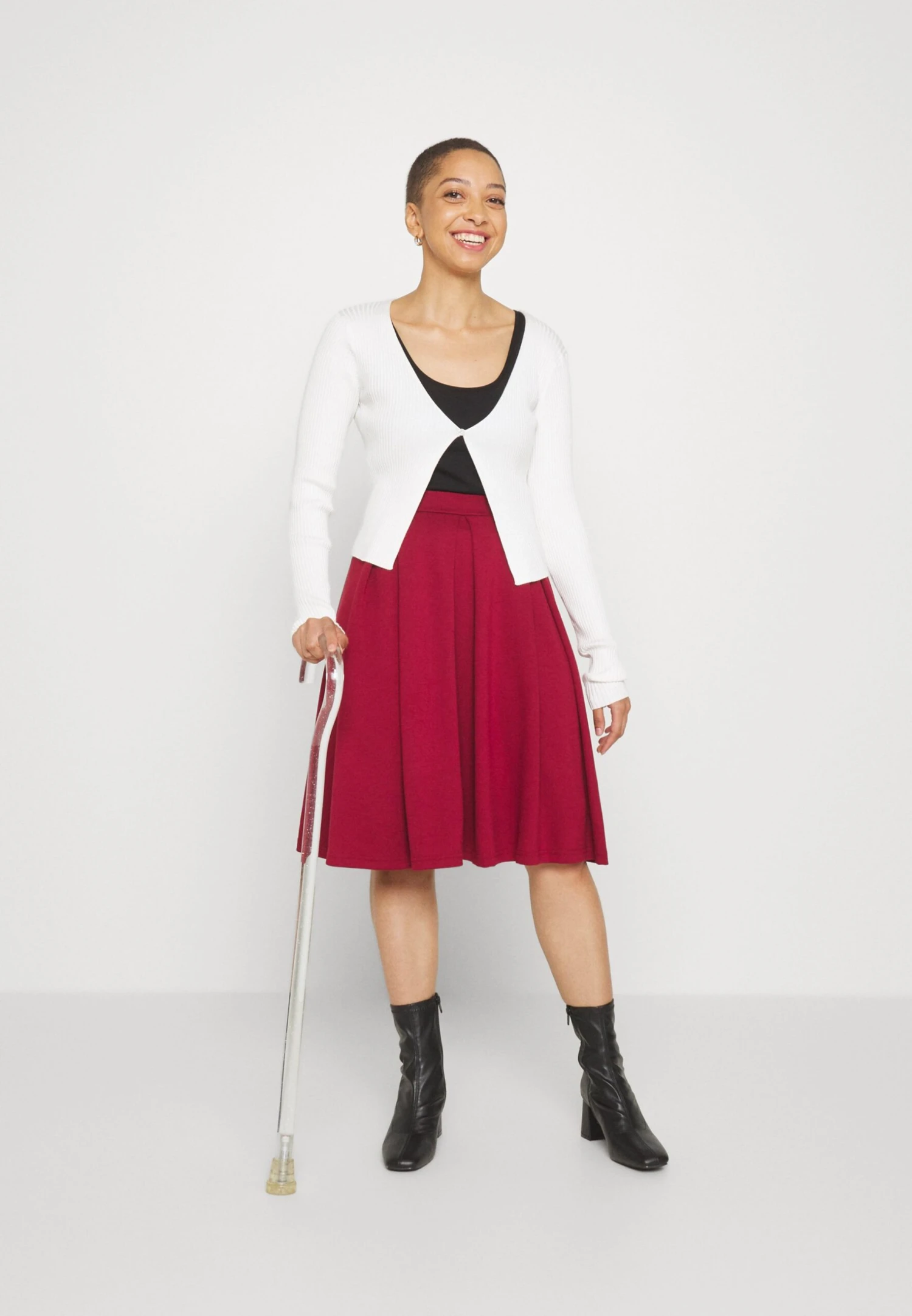 Anna Field Plooirok - Red 7 Anna Field Plooirok - Red - Afbeelding 5