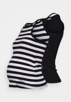 2 Pack - Top - Black/White 12 2 Pack - Top - Black/White -Anna Field edd0fd3423d14dbfad81bf9bd6183c42