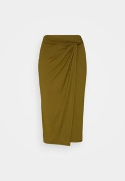 Anna Field Front Knot Midi Skirt - Kokerrok - Khaki -Anna Field f1bd396162034cf88007b332d4b9f049